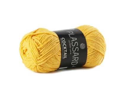 Fio de verão reciclado - PLASSARD - Yellow Cocktail 41 - Algodão e poliéster