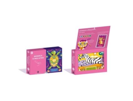 Kit de animais brilhantes para atividades criativas