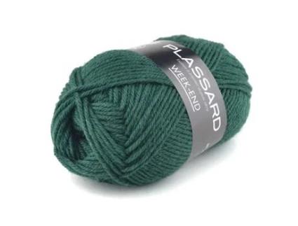 Fim de semana tricô lã 0076 Verde abeto 50 Lã