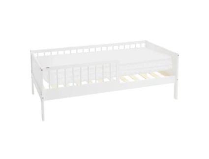 Cama com Colchão Ripas Laterais Segurança ML-DESIGN Bege (80x160cm)