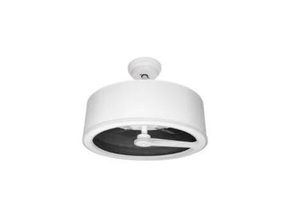 Ventilador de Teto Tatiana Dc 110W Branco Preto Madeira 3 Lâminas FABRILAMP FABRILAMP