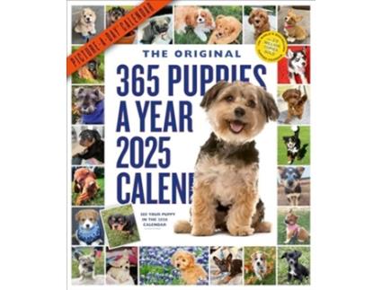 Livro 365 Puppies-A-Year Picture-A-Day® Wall Calendar 2025 de Workman Calendars (Inglês)
