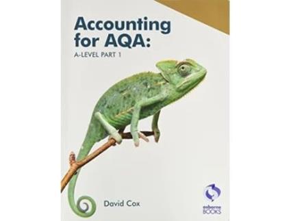 Livro Accounting for AQA A-level Part 1 - Text de David Cox (Inglês)