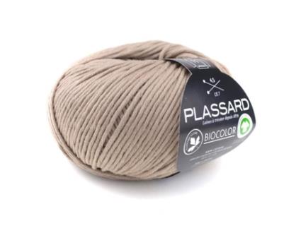 Fio para tricô BioColor Sand - PLASSARD - 100 algodão orgânico