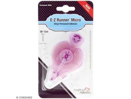 Recarga adesiva dupla face E-Z Runner Micro tiras - SCRAPBOOK ADHESIVES - Tira listrada - 2mm x 12m
