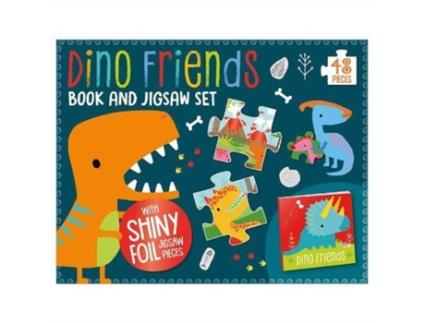 Livro Dino Friends Book and Jigsaw Box Set de Make Believe Ideas (Inglês)