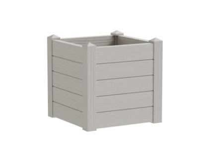 Jardinére trama001 42x40cm - Reserva de água e pés ajustáveis ??- Branco quebrado