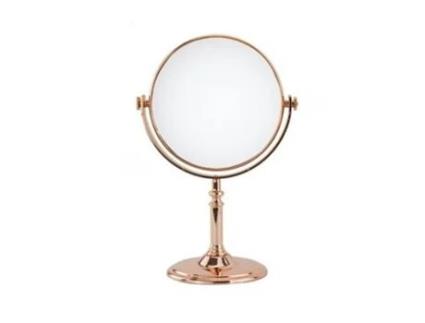 Espelho de mesa de maquiagem para acessórios de banheiro feminino em ouro rosa 8 ? 69415