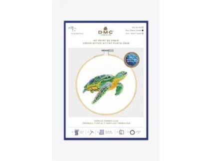 Kit de ponto cruz de tartaruga silenciosa