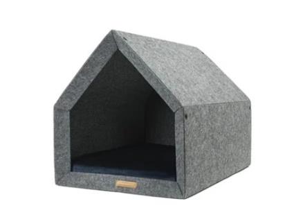 Canil Ecológico para Cão e Gato REXPRODUCT Pethome (Cinzento Escuro e Azul Marinho - Tamanho S)