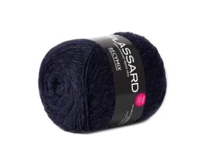 Lã reciclada Recymix 27 Preto