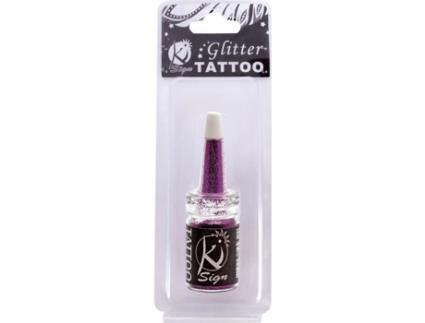 Frasco de 7 ml de glitter pele roxa - Ki-Sign