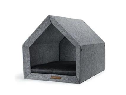 Casota Pethome Ecological Dog Kennel REXPRODUCT (Cinzento Claro E Grafite - M)