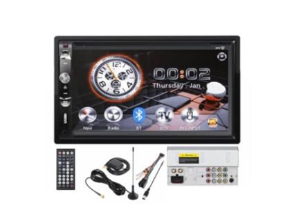 G-Km2003.1 :'Auto-Rádio 2Din 7'' Mp3 40Wx4 com Gps/Bt/Fm/Rds/Aux/Sd/Usb'