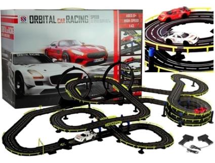 Scalextric Racing Track 143 com 2 carros e controlos de velocidade