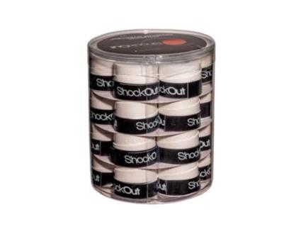 Tambor de Overgrips SHOCKOUT Perfurados Branco 24 Unidades