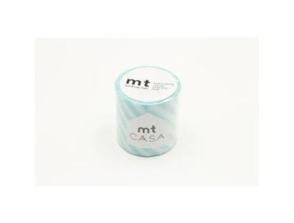 Fita adesiva - MT - CASA RAYÉ aqua - listra azul menta - papel washi