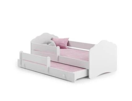 Cama dupla 160 x 80 com colchões e estrados incluídos Kobi Wave