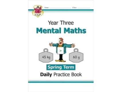 Livro KS2 Mental Maths Year 3 Daily Practice Book Spring Term de CGP Books (Inglês)