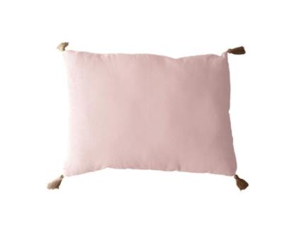 Almofada com Pompons de Juta Rosa Velho 50 X 70 Cm ENJOY HOME