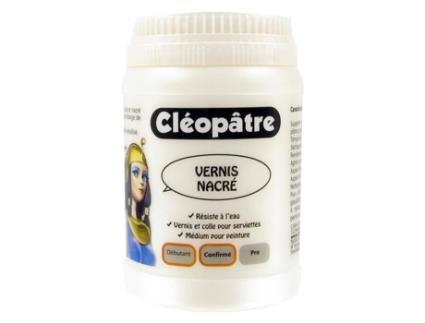 Verniz cola perolado - Cleópatra - 250 g - Fórmula azul cremosa - Resistência à água - Seca rapidamente