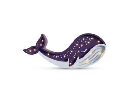 Candeeiro Baleia Roxa Handmade