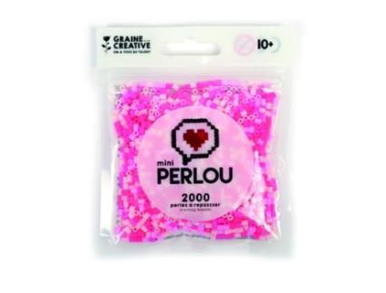 Mini contas de engomar Perlou em tons rosa opacos - Perlou