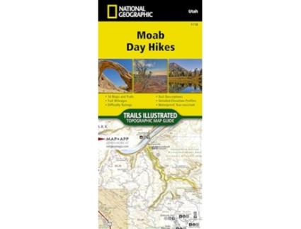 Livro Moab Day Hikes Map Guide de National Geographic Maps (Inglês)