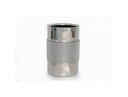 Balde de gelo - SIL - Diâm. 12 cm - Aço inoxidável - Prata - Strass