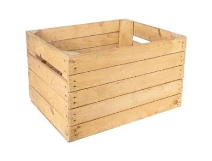 Conjunto Deco Criativo de 3 Caixas de Madeira Leve Vintage 50x40x30 cm | Caixa de vinho de madeira | Caixa de madeira | Fruta | Caixa de armazenamento