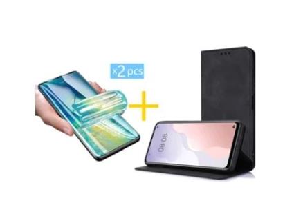 Conjunto de Películas de Ecrã Prm Cover para Oppo Oppo A78 SKYHE Hidrogel Preto (2un)