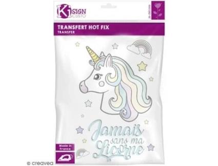 Design de transferência com ferro A4 - Hot fix Unicorn