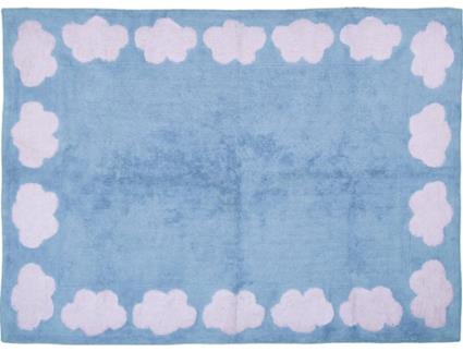 Tapete ARATEXTIL Nube (Algodão - Azul - 120x160cm)