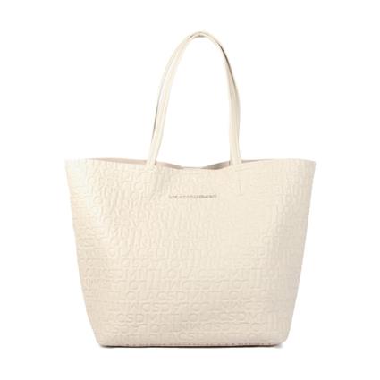 Lola Casademunt BOLSO SHOPPER MONOGRAMA, Blanco - Ref.