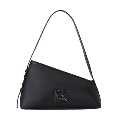 Karl Lagerfeld Jeans BOLSO DE HOMBRO GEOMÉTRICO DE PIEL, Negro - Ref.