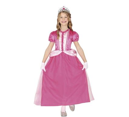 Fato de princesa rosa adorável para menina