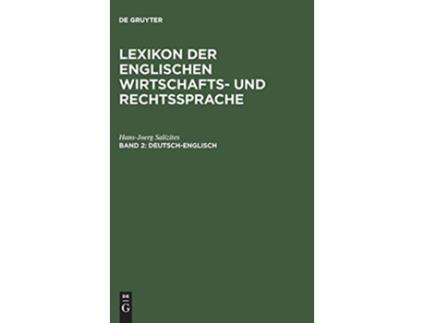Livro Lexikon Der Englischen Wirtschafts Und Rechtssprache Deutschenglisch German Edition de Hans-Joerg Salízites (Alemão - Capa Dura)
