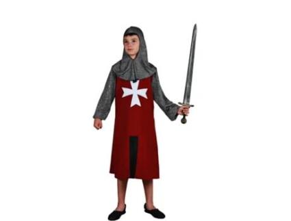 Fato de escudeiro medieval Borgonha para menino