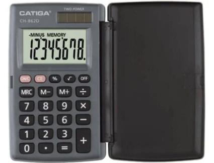 Calculadora Básica CATIGA CH-862D Preto  (Outlet Caixa Aberta - 8 dígitos)