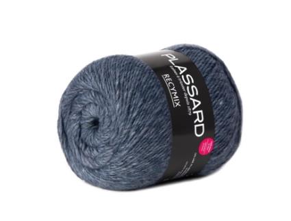 Recymix 24 lã reciclada Cinza azul