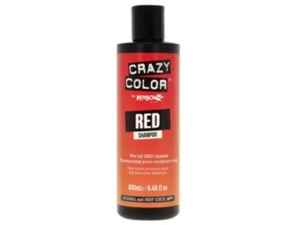 Shampoo de cor vibrante - vermelho da CRAZY COLOR para unissex - shampoo de 8,45 onças