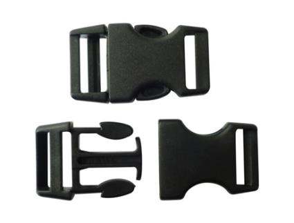 10 fechos de plástico (ideal Créacord) 4cm - Preto - Créacord