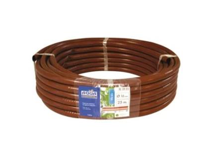 Tubo Marrom com Gotejadores Integrados 16mm 25 m AQUA CONTROL