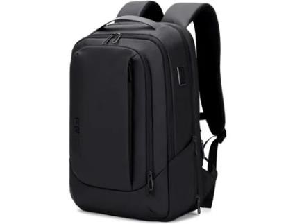 Mochila de viagem de negócios, bolsa de computador impermeável expansível com USB para mochila de computador de 15,6