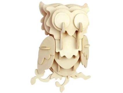 Kit de construção em madeira FSC - Cabeça de coruja - QUAY - 7 anos - Criança - Misto