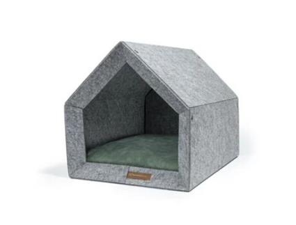 Casota Pethome Ecological Dog Kennel REXPRODUCT (Cinzento Claro E Verde Claro - M)