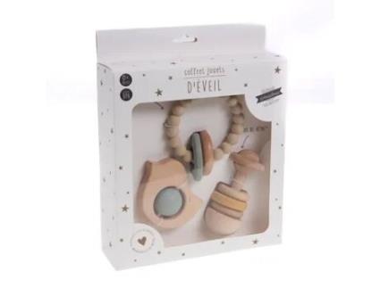 Caixa com 3 brinquedos de aprendizagem precoce Louison - Amadeus