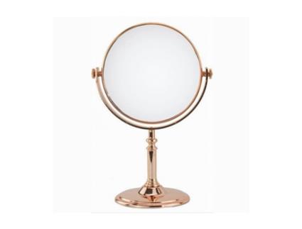 Espelho de mesa maquiagem acessório de banheiro dourado mulher 6 27cm 69414