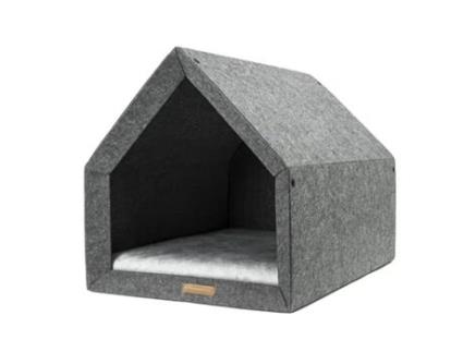 Canil Ecológico para Cão e Gato REXPRODUCT Pethome (Cinzento Escuro e Cinzento Claro - Tamanho L)