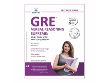 Livro GRE Verbal Reasoning Supreme Study Guide with Practice Questions de Vibrant Publishers (Inglês)
